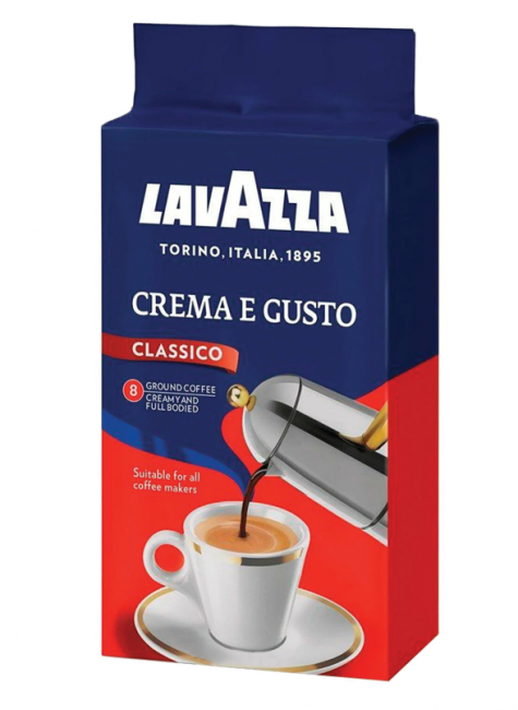Кофе молотый LAVAZZA "Crema E Gusto" 250 г, ИТАЛИЯ, 3876 Кофе молотый LAVAZZA "Crema E Gusto" 250 г, ИТАЛИЯ, 3876