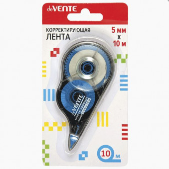 Корректирующая лента "deVENTE" 5 ммx10 м, в картонном блистере Корректирующая лента "deVENTE" 5 ммx10 м, в картонном блистере