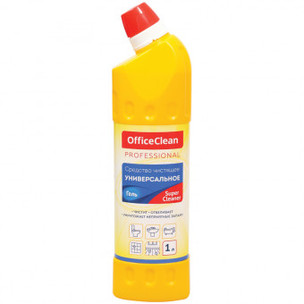 Средство для туалета, гель OfficeClean Professional "SuperCleaner", 1л