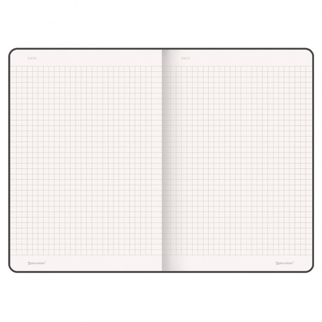 Блокнот А5 96л клетка "Ultra", обложка под кожу, бирюзовый, BRAUBERG/113009 (15)