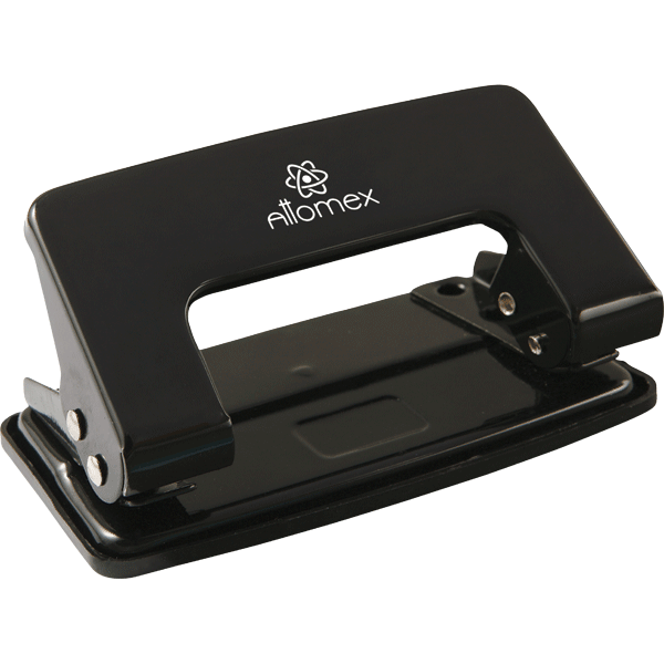 Дырокол "Attomex" (10 листов) металлический, в картонной коробке, черный