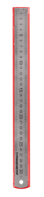 Линейка металлическая 30 см СУПЕРПРОЧНАЯ, ПВХ-чехол, ГРАНДМАСТЕР