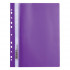 Скоросшиватель пластиковый с перфорацией BRAUBERG, А4, 140/180 мкм, фиолетовый (10)