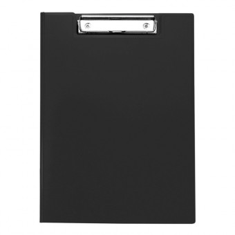 Папка-планшет с зажимом OfficeSpace А4, пластик, черный