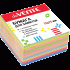 Клейкая бумага для заметок "deVENTE" 76x76 мм, 400 листов, офсет 75 г/м², 6 неоновых и 4 пастельных цветов
