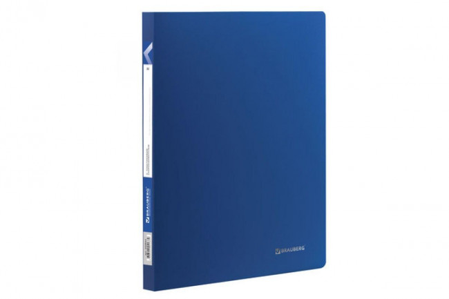 Папка с пластиковым скоросшивателем BRAUBERG "Office", синяя, до 100 листов, 0,5 мм Папка с пластиковым скоросшивателем BRAUBERG "Office", синяя, до 100 листов, 0,5 мм