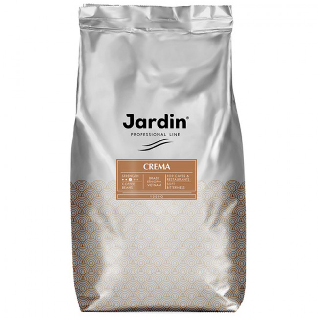 Кофе в зернах JARDIN (Жардин) "Crema", натуральный, 1000 г, вакуумная упаковка