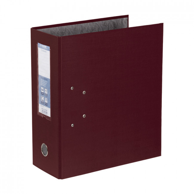 Регистратор PVC   125 мм  .  "Expert Complete"   Classic   А4   арочный механ. бордовый