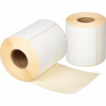 Термоэтикетка WENZER OFFICE 100мм х 80мм - 500 шт., Т.ЭКО,  пластиковая втулка (16)