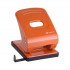 Дырокол LAMARK Mettallic 40 л., с линейкой, оранжевый