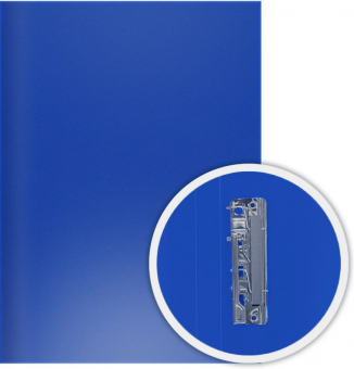 Папка с бок/прижимом DOLCE COSTO Эконом синяя