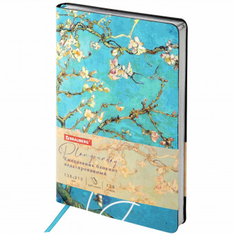 Ежедневник А5 136л недатированный "Van Gogh", обложка под кожу, BRAUBERG/111983 (20)