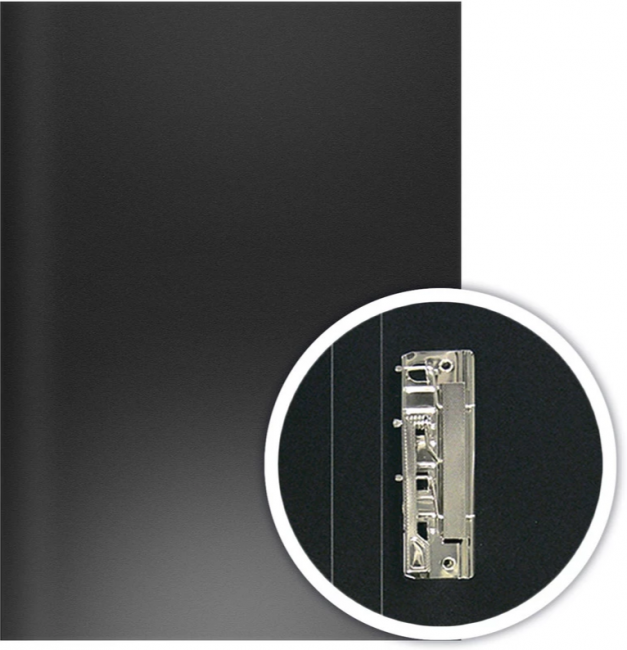 Папка с бок/прижимом DOLCE COSTO Эконом черная