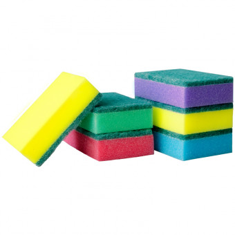 Губки для посуды OfficeClean, поролон с абразивным слоем, 80*53*26мм, 5шт. Губки для посуды OfficeClean, поролон с абразивным слоем, 80*53*26мм, 5шт.