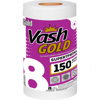 Супер Тряпка Vash Gold от Уникум супер прочная 150шт./рул.*12