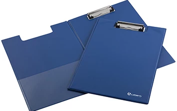 Планшет А4 PVC с верхним зажимом, с крышкой, синий, Lamark/CB0607-BL (60)