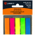Закладки LAMARK 44x12 мм, 5x25 л., неон, пластик (24)