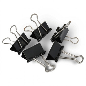 Зажимы черные 25мм 12шт DOLCE COSTO