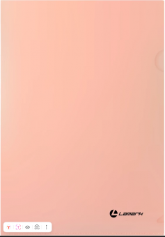 Папка-уголок А4, 0,18 мм, серия ПАСТЕЛЬ, абрикосовый