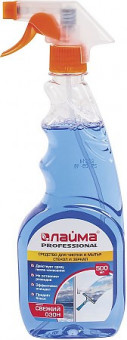 Средство для мытья стекол и зеркал 500 мл, ЛАЙМА PROFESSIONAL, распылитель (12) Средство для мытья стекол и зеркал 500 мл, ЛАЙМА PROFESSIONAL, распылитель (12)