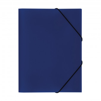 Папка на резинке СТАММ А4, 500мкм, пластик, синяя