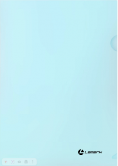 Папка-уголок А4, 0,18 мм, серия ПАСТЕЛЬ, голубой