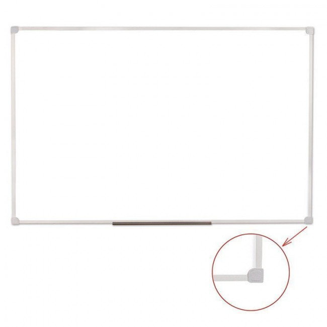 Доска магнитно-маркерная 60х90 см, ПВХ рамка, РОССИЯ, STAFF