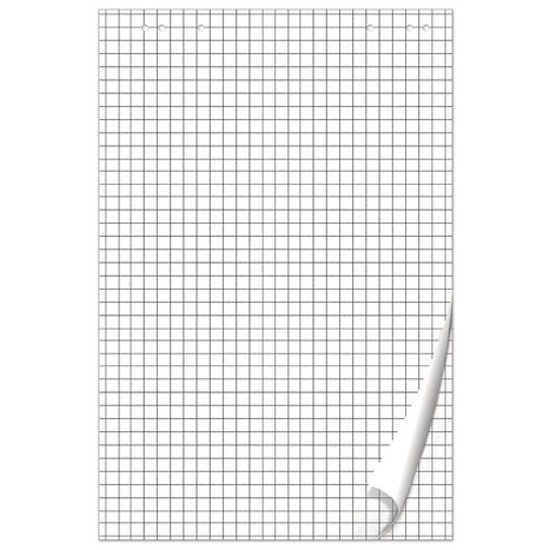 Блокнот для флипчарта BRAUBERG, 20 листов, клетка, 67,5х98 см, 80 г/м2