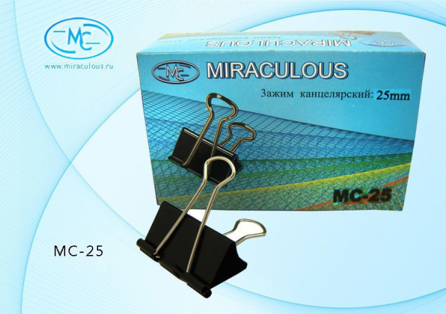 Зажим: металлический, ширина - 25мм /черный, Basir Зажим: металлический, ширина - 25мм /черный, Basir