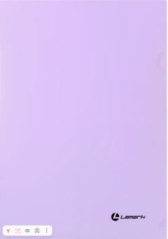 Папка-уголок А4, 0,18 мм, серия ПАСТЕЛЬ, лиловый