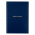 Книга учета OfficeSpace, А4, 160л., клетка, 200*290мм, бумвинил, синий, блок офсетный