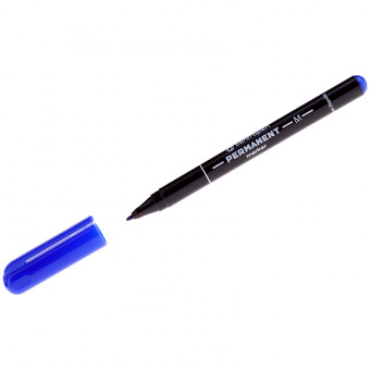 Маркер перманентный Centropen "2846" синий, пулевидный, 1мм (10)