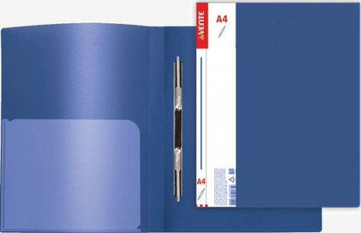 Папка с пружинным скоросшивателем "deVENTE. Daily" A4, 600 мкм, сменная этикетка, с внутренним карманом, синяя Папка с пружинным скоросшивателем "deVENTE. Daily" A4, 600 мкм, сменная этикетка, с внутренним карманом, синяя