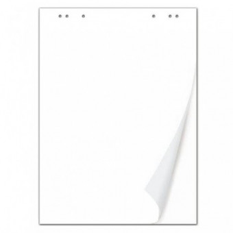 Блокнот для флипчарта BRAUBERG, 20 листов, чистые, 67,5х98 см, 80 г/м2