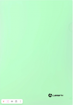 Папка-уголок А4, 0,18 мм, серия ПАСТЕЛЬ, мятный