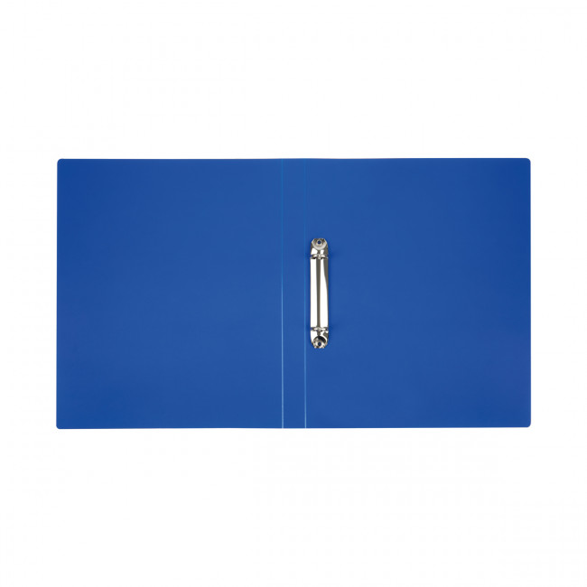 Папка на 2 кольцах СТАММ А4, 25мм, 500мкм, пластик, синяя