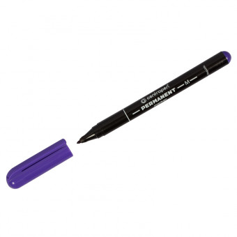 Маркер перманентный Centropen "2846" фиолетовый, пулевидный, 1мм (10)