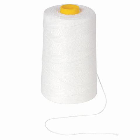 Нить лавсановая для прошивки документов, БЕЛАЯ, диаметр 1 мм, длина 1000 м, ЛШ 210, BRAUBERG