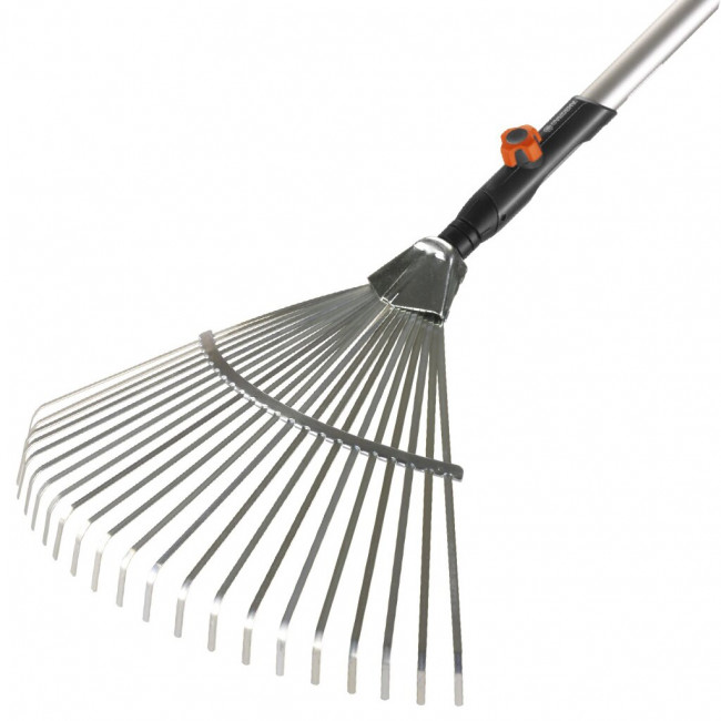 Грабли веерные проволочные, 20 зубьев, ширина 35 см, деревянный черенок 120 см