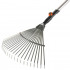 Грабли веерные проволочные, 20 зубьев, ширина 35 см, деревянный черенок 120 см