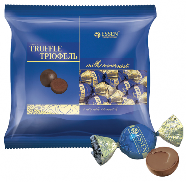 Конфеты шоколадные ESSEN "Truffle Milk" с шоколадно-молочным вкусом, 500 г
