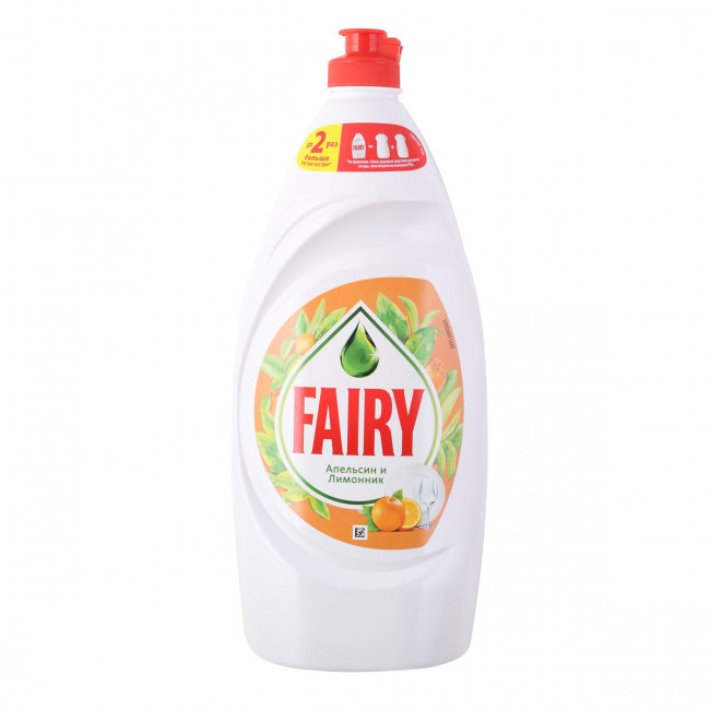 Средство для мытья посуды Fairy "Апельсин и лимонник", 900мл Средство для мытья посуды Fairy "Апельсин и лимонник", 900мл