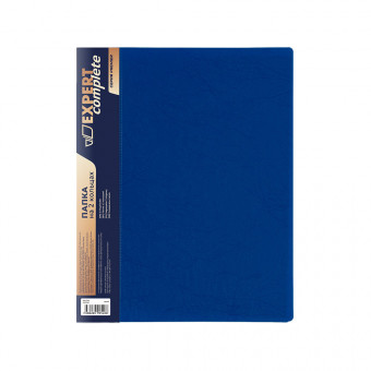 Папка на 2 О-кольцах A4 "Expert Complete" Premier 700 мкм 25 мм волокно. d - 20 мм синий