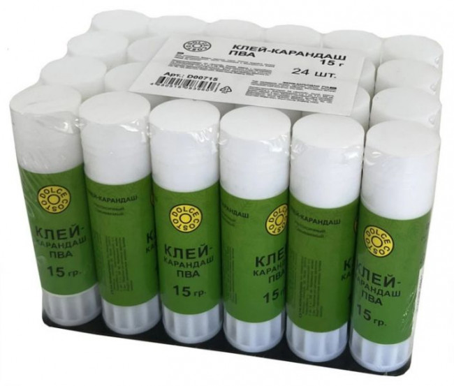 Клей-карандаш DOLCE COSTO ПВА 15 гр. (24)