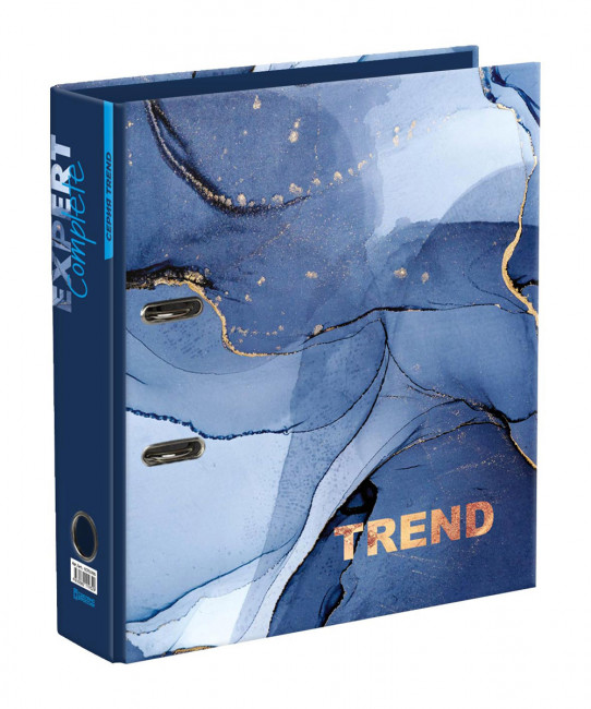 Регистратор ламинир. "Marbling"   75 мм  .  "Expert Complete"   Trend   А4   арочный механ. серый