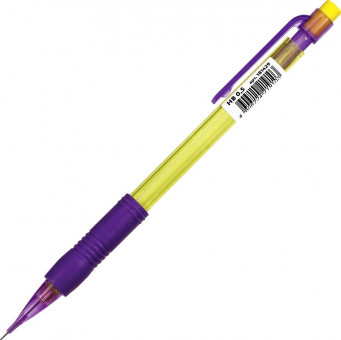 Карандаш механический 0,5 мм, ЮНЛАНДИЯ "Юнландик-архитектор", ластик, резиновый грип