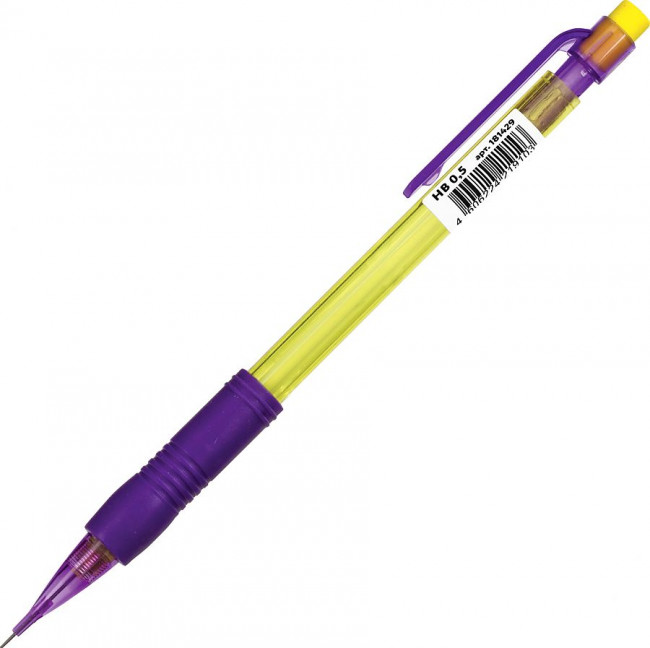 Карандаш механический 0,5 мм, ЮНЛАНДИЯ "Юнландик-архитектор", ластик, резиновый грип