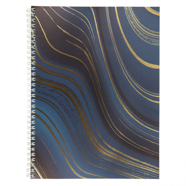 Тетрадь А4 96л клетка спираль "Абстракция т.синий" Светоч (4) Тетрадь А4 96л клетка спираль "Абстракция т.синий" Светоч (4)