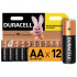Батарейки КОМПЛЕКТ 12 шт., DURACELL Basic ОРИГИНАЛ, AA (LR6, 15А), алкалиновые, пальчиковые