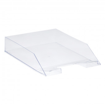 Лоток L 255мм для бумаг, горизонтальный "Фаворит", прозрачный, СТАММ/ЛТГ-30502 (4)